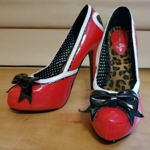 Red Bettie Page Heels
